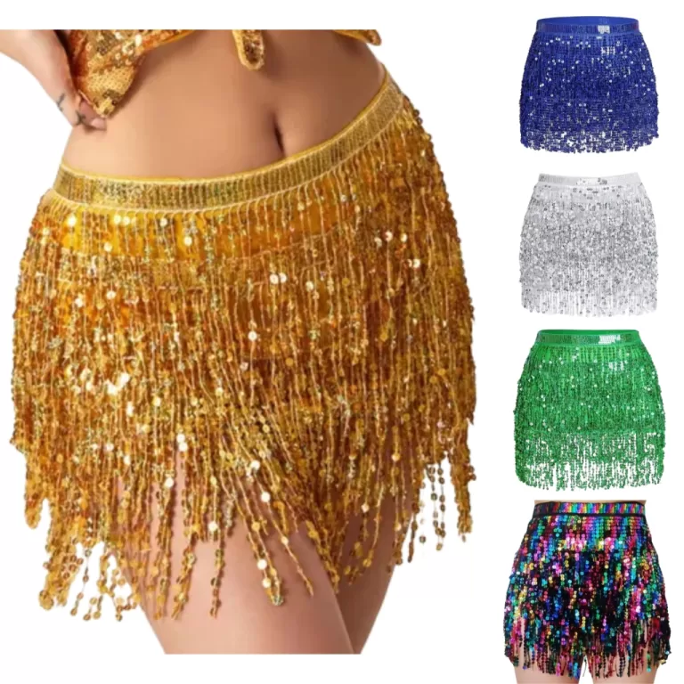 Mini Saia Feminina Fantasia Carnaval Paetê Brilho