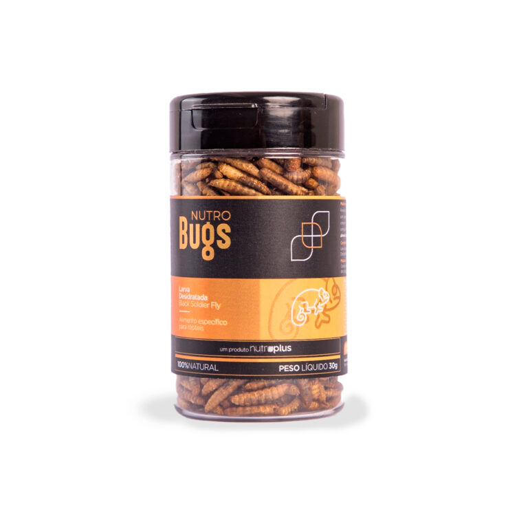 Nutro Bugs Larva Desidratada para Répteis 30g