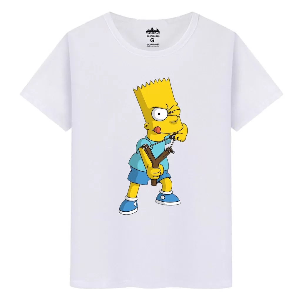 Camiseta Slim – Bart Estilingue – Divertida – Simpson
