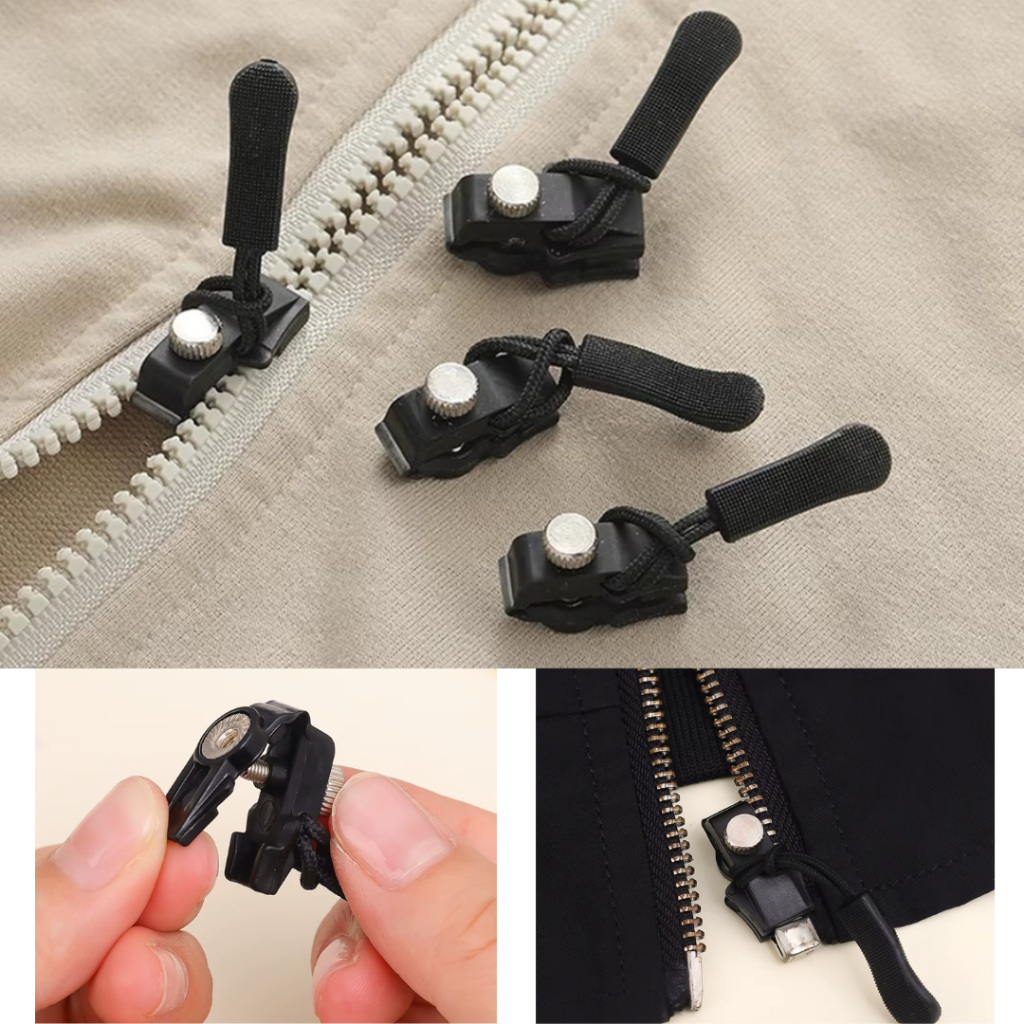 Zíper de Reparo Universal para Jaquetas, Bolsas, Malas e Mochilas – Substitui Zíper Quebrado de Form