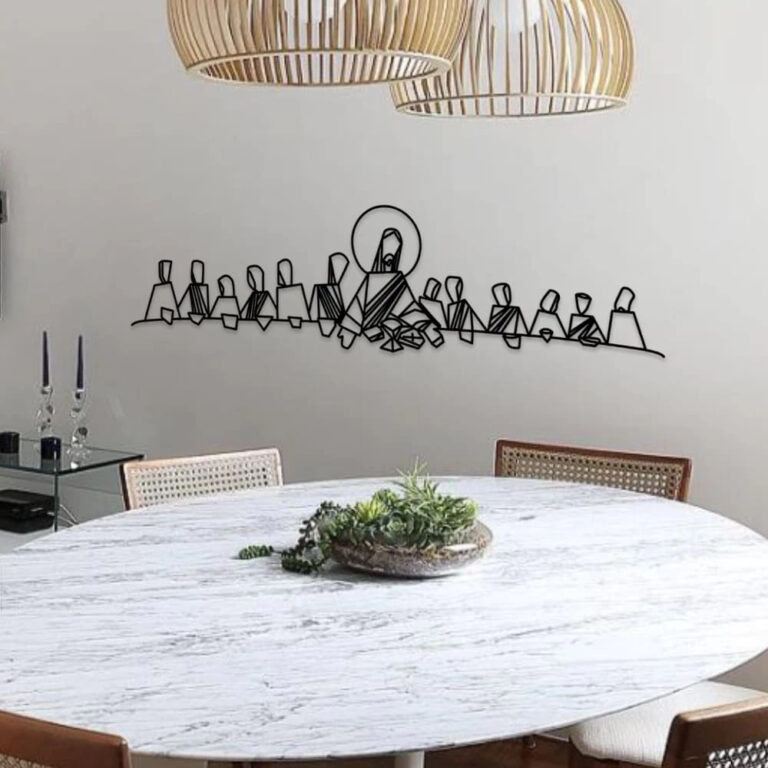 Quadro Religioso Releitura Santa Ceia Decoração