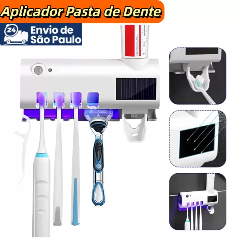 Aplicador Pasta de Dente Suporte Dispenser Escova 