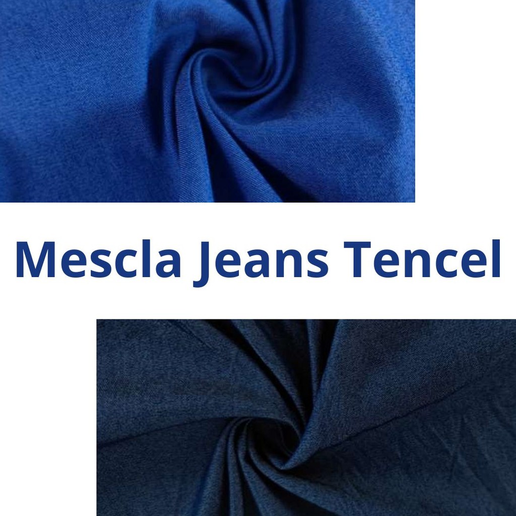 Tecido Mescla Jeans Molinho Leve Com Elastano 1,00×1,50 Mts