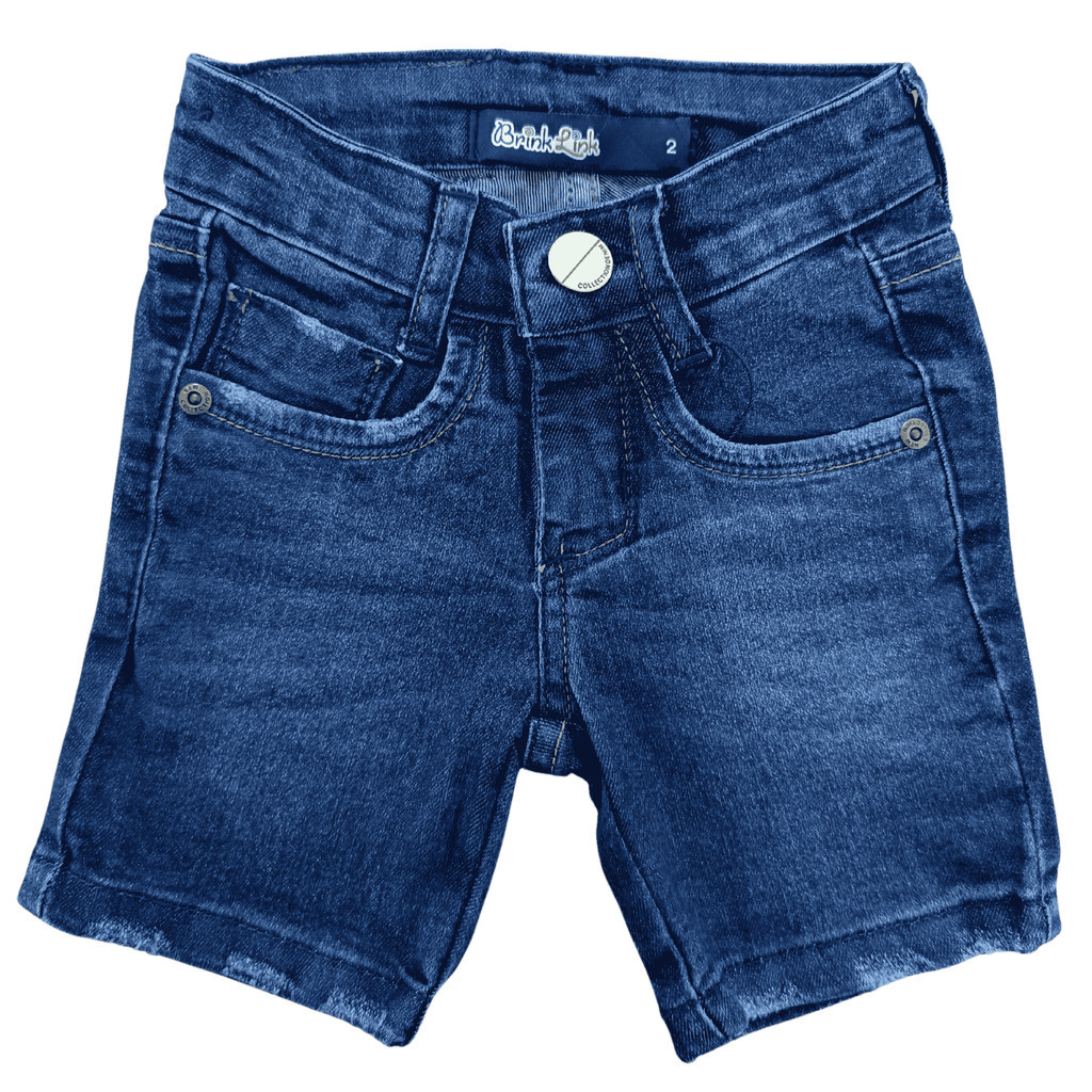 Bermuda Short Jeans Masculina Infantil Meninos Juvenil