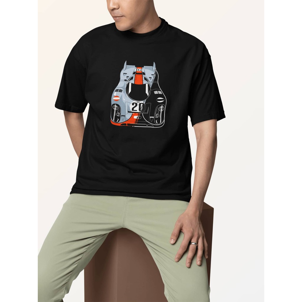 Camiseta Camisa Masculina Unissex Streetwear Gola Redonda Estampa Grande – 20 Porsche 917 Formula 1