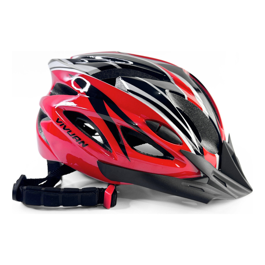 Capacete Ciclismo Bike Mtb Ajustável Adulto Leve E Ventilado Cor Vermelho