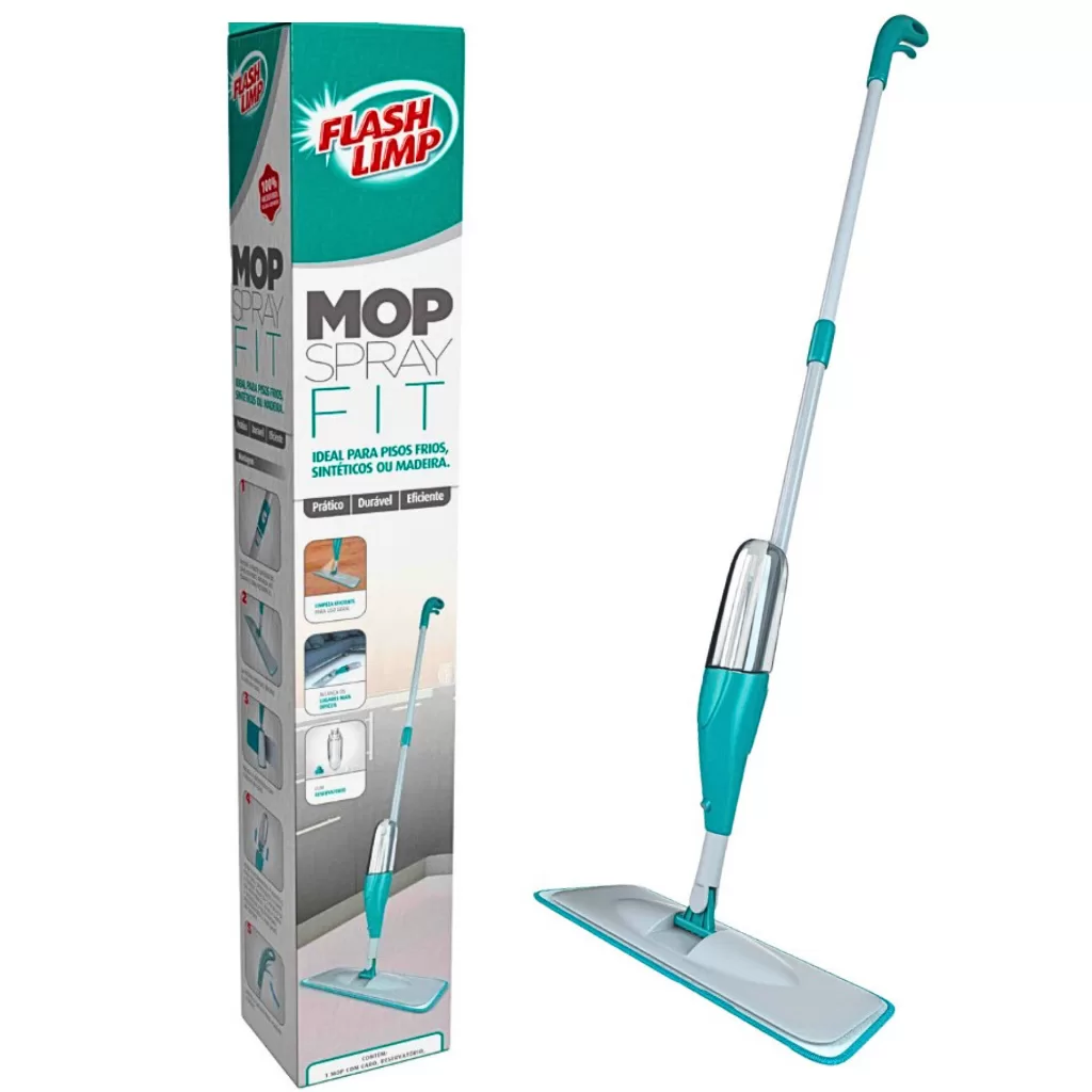 Mop Spray PRO Magico Com Reservatorio Rodo De Limpeza Refil Microfibra