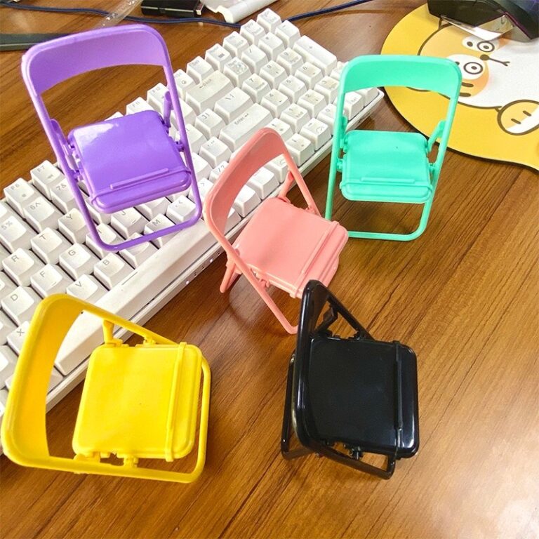 Suporte de Celular Dobrável Formato Cadeira Multi