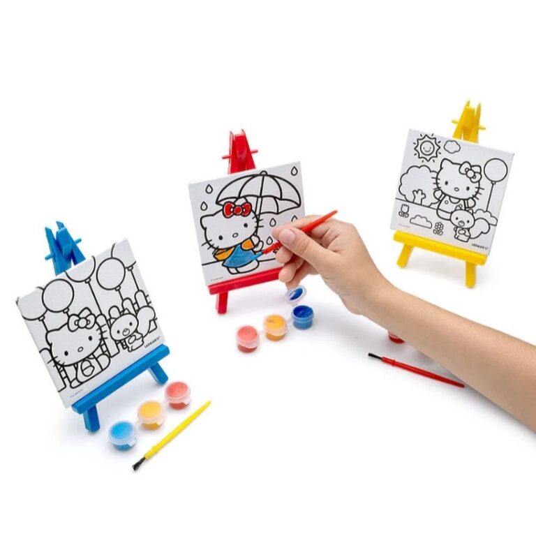 Mini Tela de Pintura com Cavalete Hello Kitty / LE