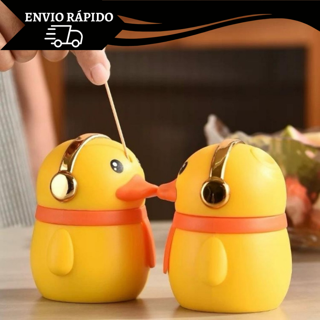 Porta Palito de Dente Porco Paliteiro Automático de Mesa Porquinho Ursinho