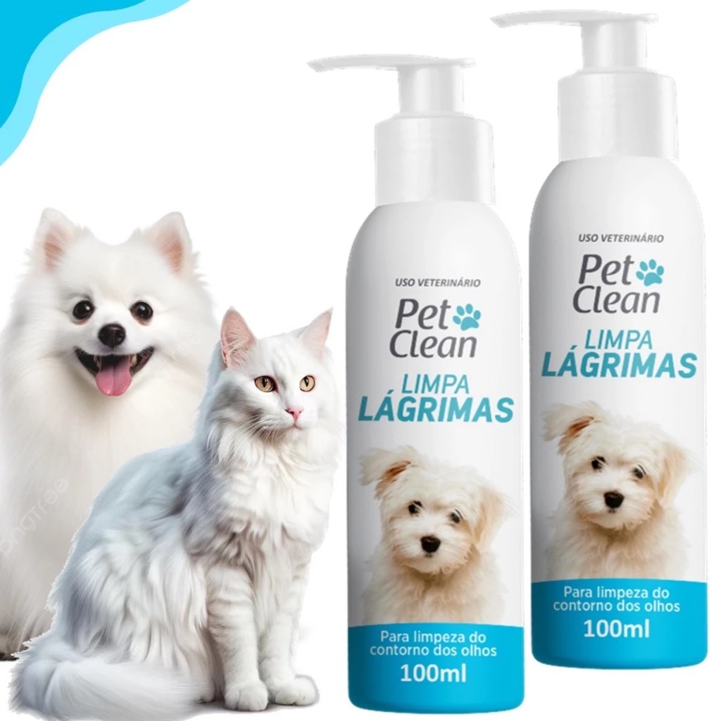 Limpa Lagrimas Ácida para Caes Cachorro e Gatos Pet 100ml