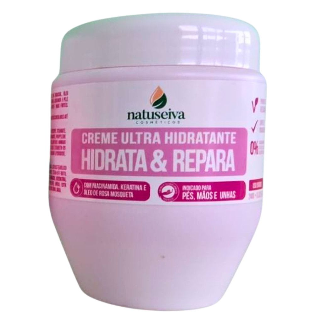 Creme Hidratante Mãos e Pés Natuseiva – Uréia 10% + Rosa Mosqueta | Trata Rachaduras e Unhas Frágeis