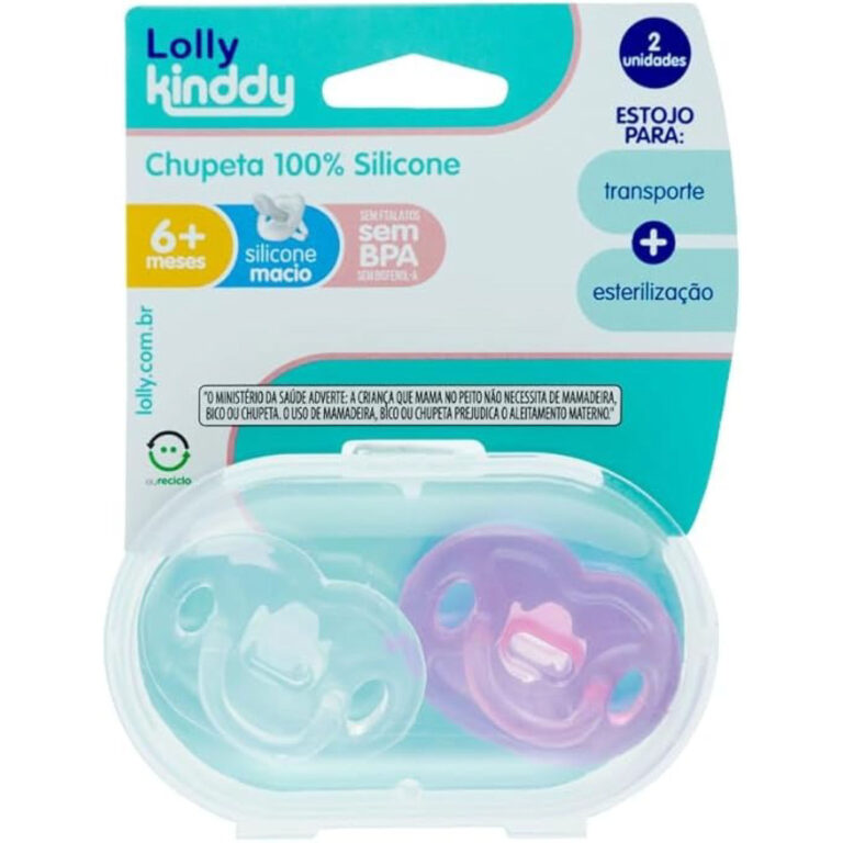 CHUPETA 100% SILICONE T2 MENINA ANATÔMICO 6 a 12M