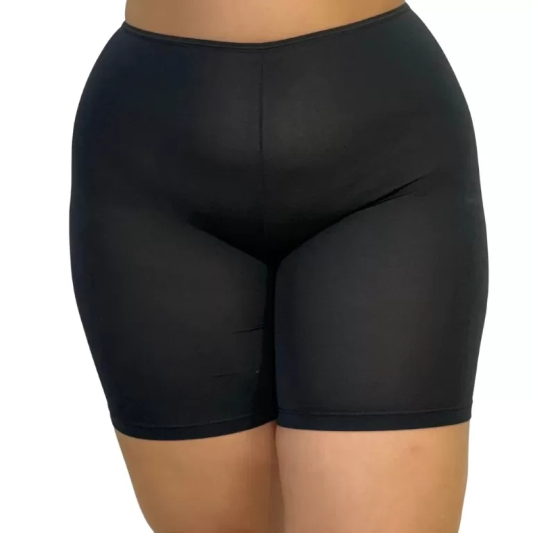Short anágua plus size feminino segunda pele cós
