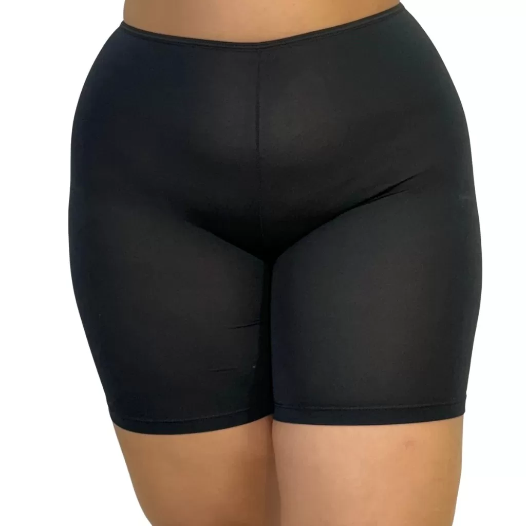 Short anágua plus size feminino segunda pele cós alto evita atrito dia a dia