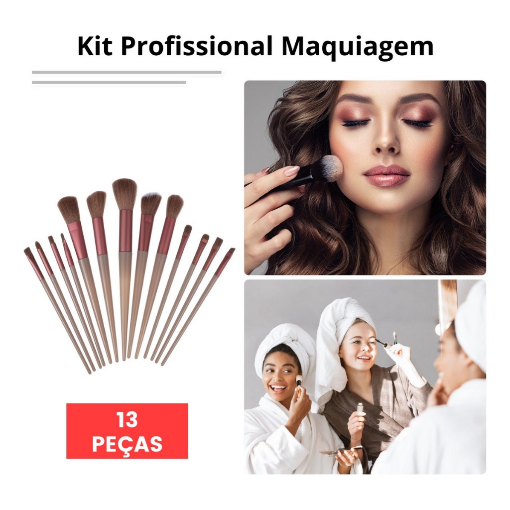 Kit Profissional De Pinceis Para Maquiagem