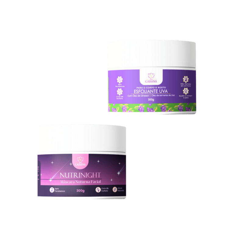 Kit Máscara NutriNight + Esfoliante Uva Fio Caban