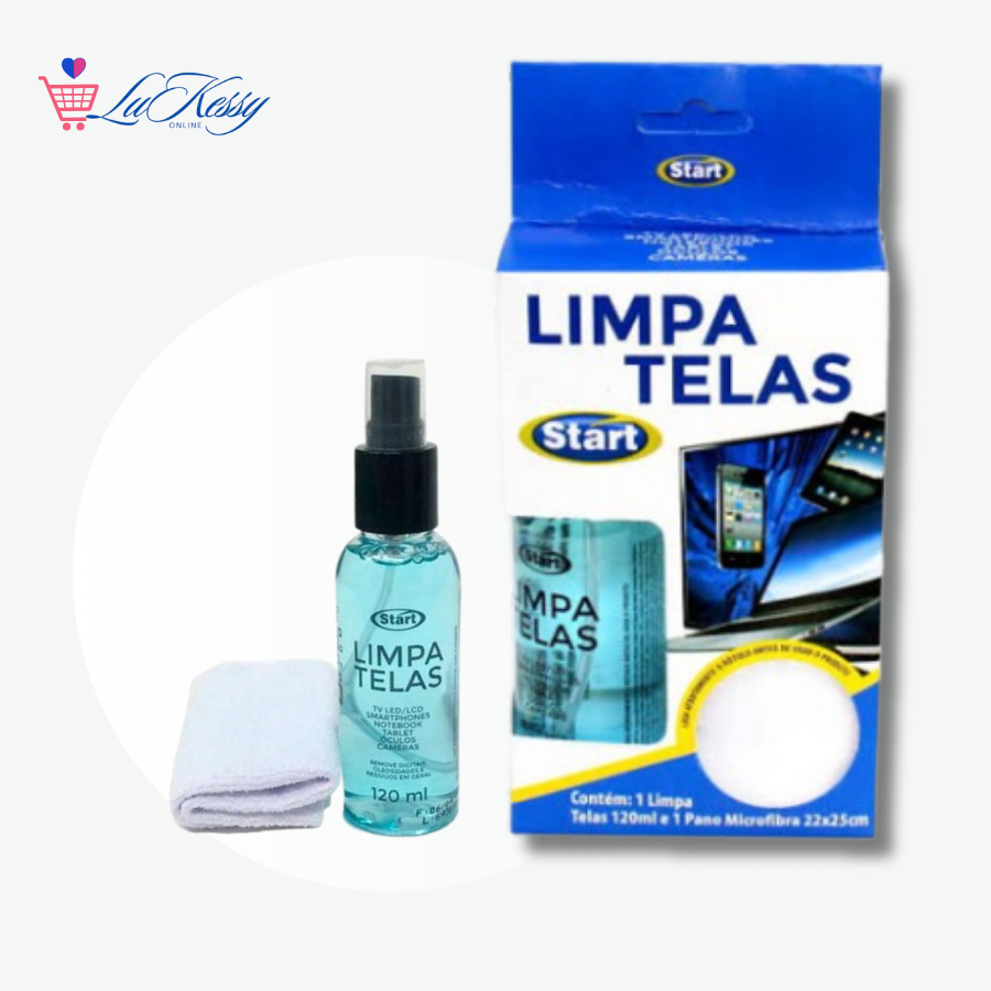 Limpa Telas 120ml + pano microfibra elimina manchas e bactérias