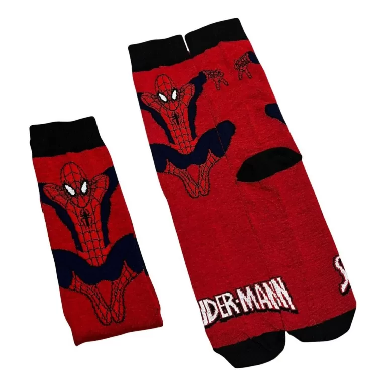 Meia Divertida Cano Alto Homem Aranha Spider Man A