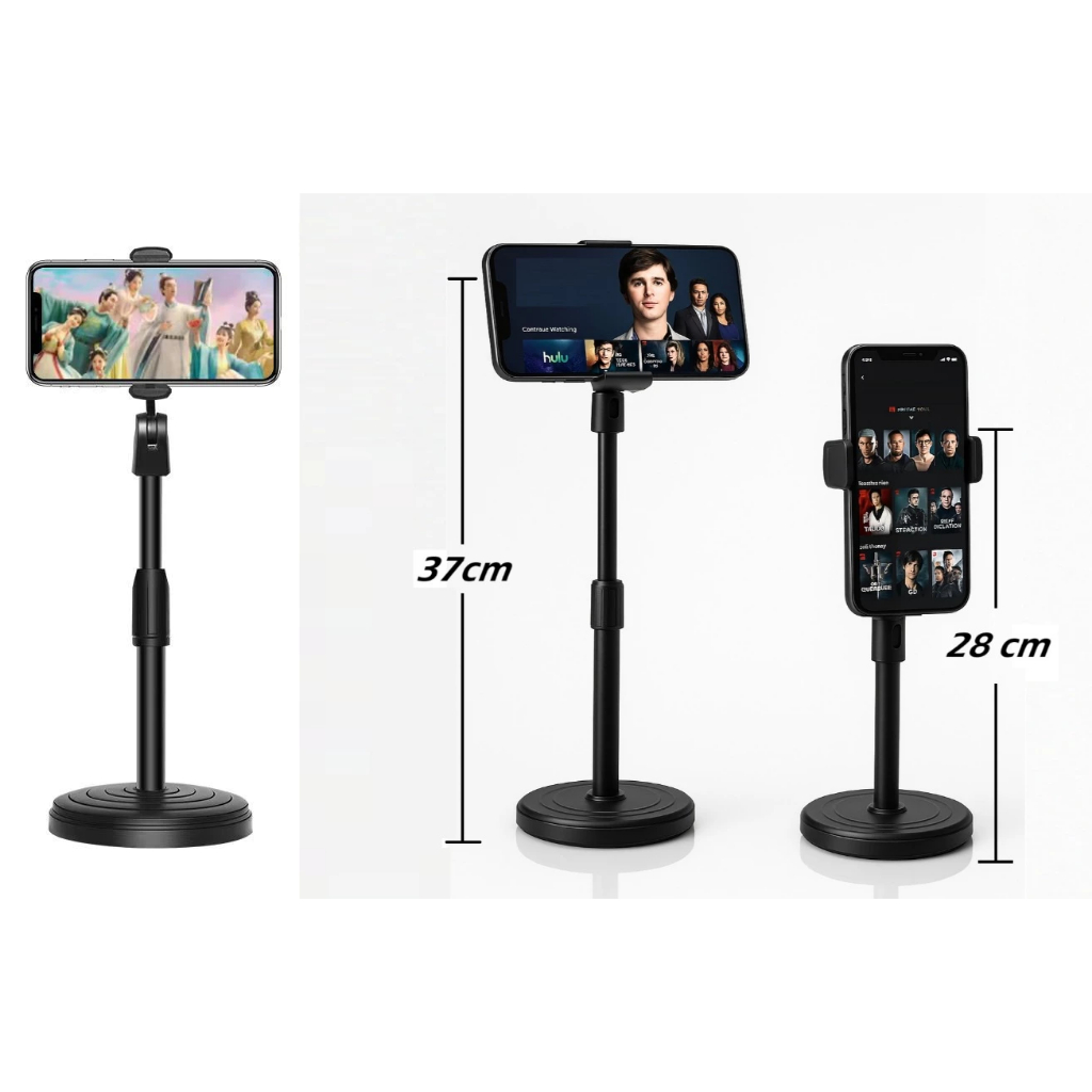 Suporte Tripé Pedestal 360° Ajustavel Celular Mesa Para Gravação de Videos Selfie Vlog Home Office