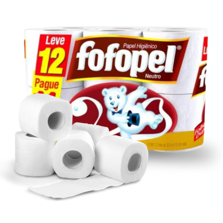 Papel higiênico Folha Dupla FOFOPEL Embalagem com