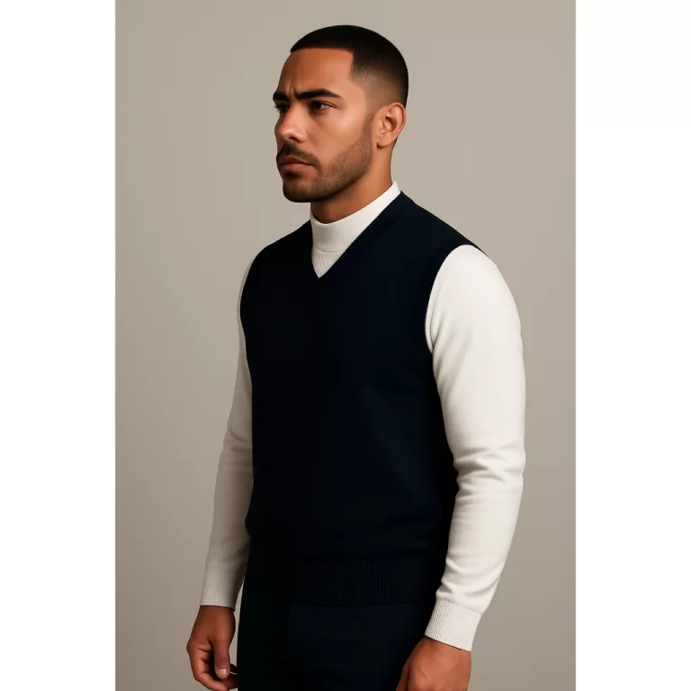 Colete de Tricô Masculino Inverno Social Casual L