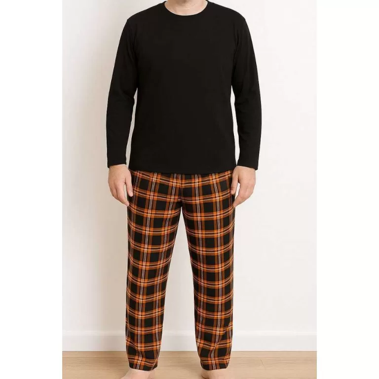 PIJAMA LONGO MASCULINO SUEDE CALÇA XADREZ OU QUAD