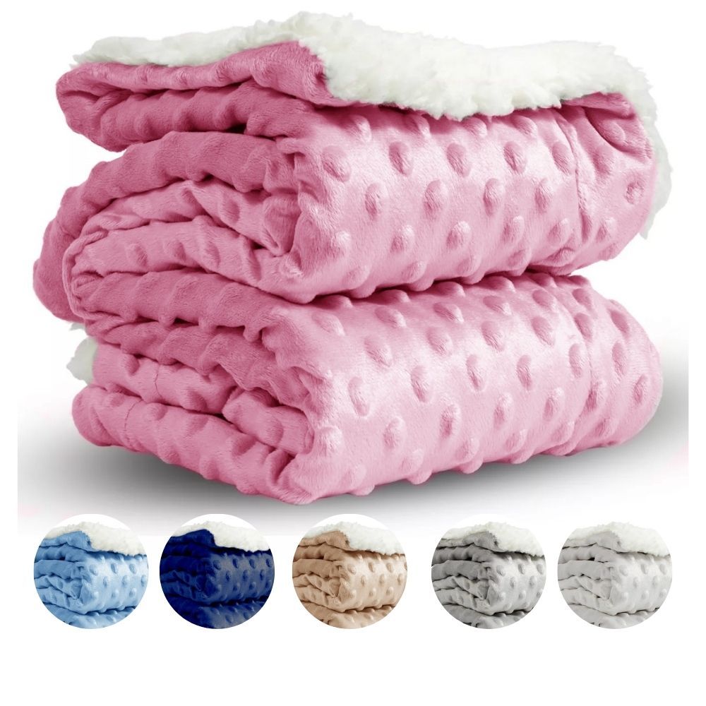 Cobertor Pipoquinha Bebe Manta Maternidade Premium Dupla Face