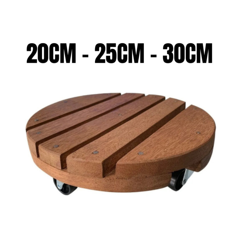 Carrinho Suporte Para Vaso 20cm 25cm 30cm Redondo