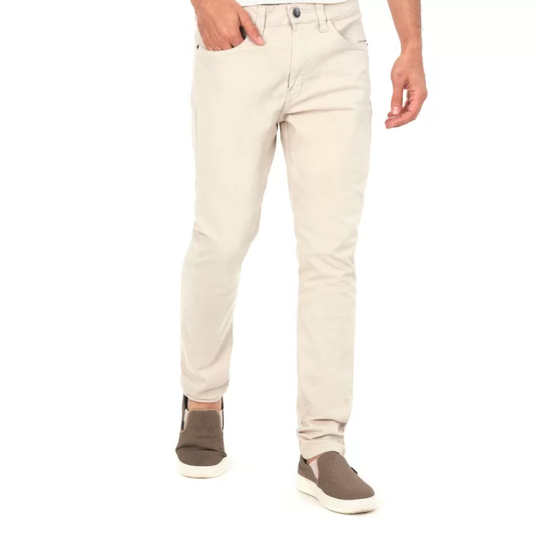 Calça Sarja Masculina Básica Polo Wear Caqui