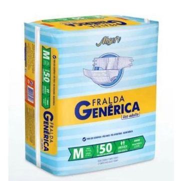 FRALDA GERIATRICA  GENERICA ABSORV M 50un