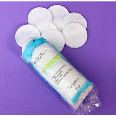 Discos De Algodão Para Limpeza Facial Ruby Skin &