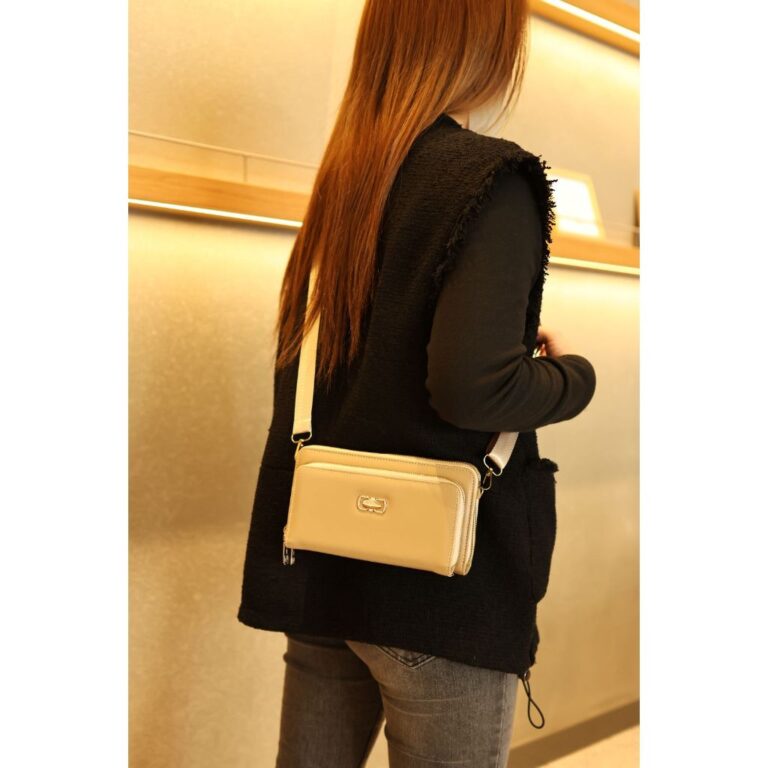 Carteira Bolsa Porta Celular Feminina De Couro Mac