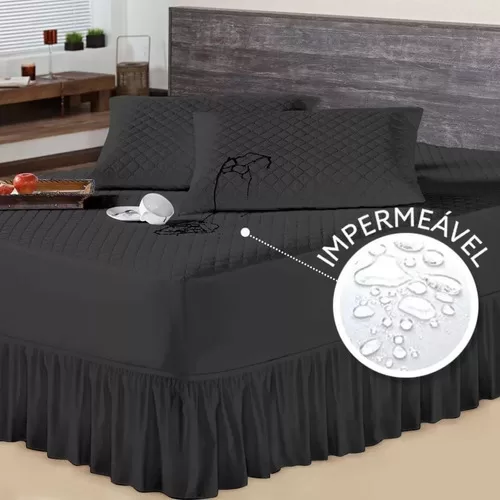 Protetor Colchão Capa Impermeável Cama Queen 1 P
