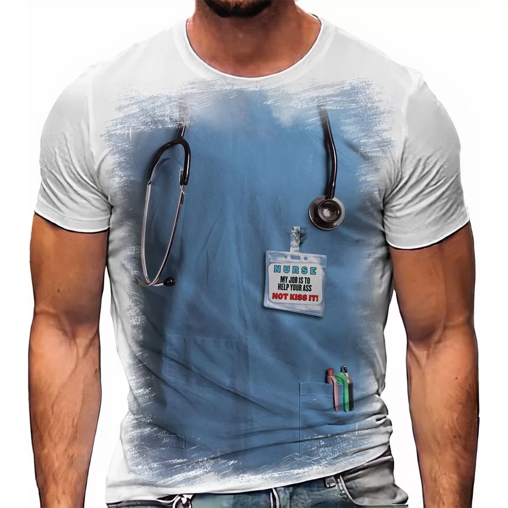 Camiseta Uniforme Medico Doutor Enfermeiro A
