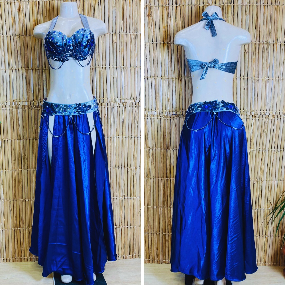 [Liquidação] Dança do Ventre Traje  Bordado Completo -Pronta Entrega – TPCL-624