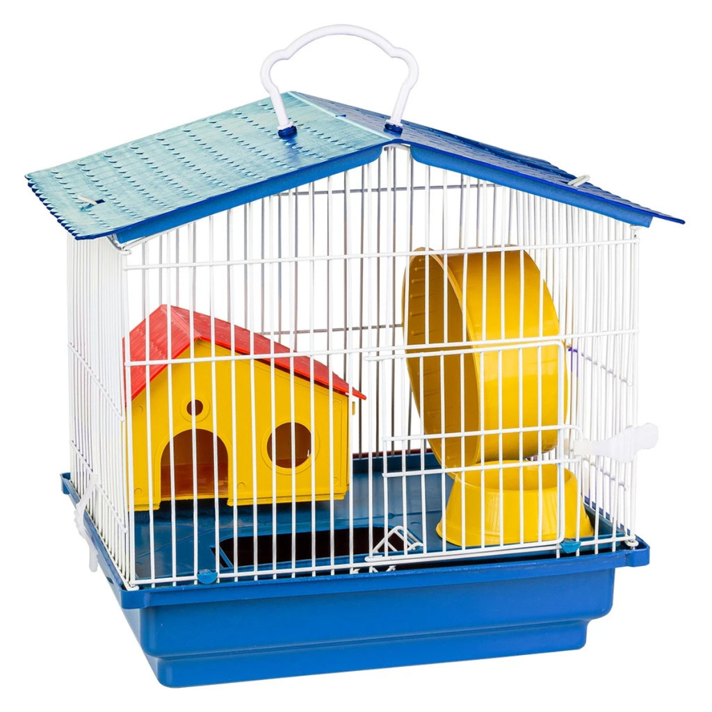 Gaiola Hamster 1 Andar Teto Plástico Segurança Conforto Jel Plast Pet Roe