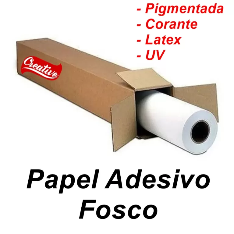 Papel Adesivo Branco Fosco Para Impressão em Impr