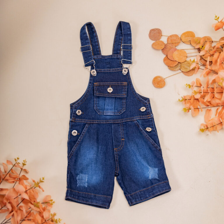 Macacão Jardineira Jeans e Brim Masculina Infanti