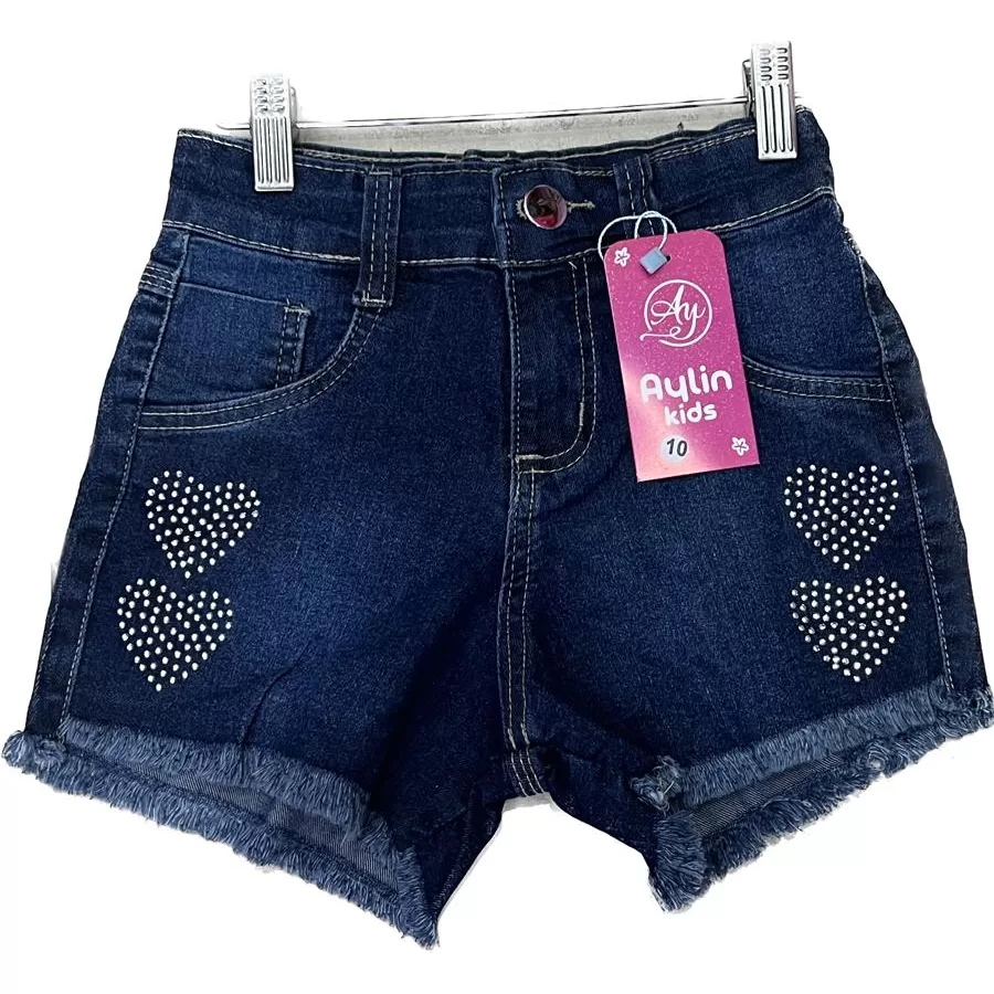 Short jeans  juvenil infantil feminino, material bem trabalhado de ótima qualidade