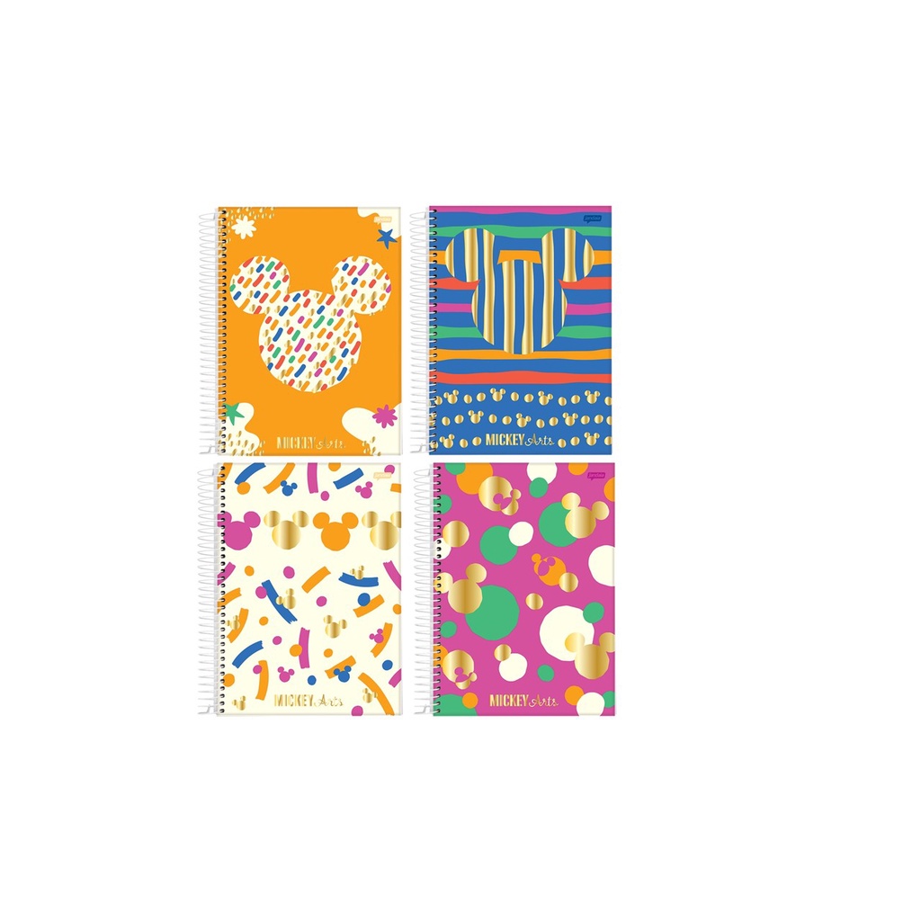 Caderno Colegial Mickey Arts Capa Dura 80fls – Jandaia