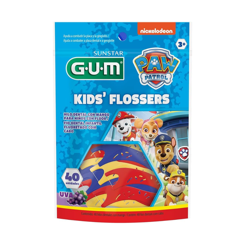 Fio Dental Gum Flosser Patrulha Canina 40un –