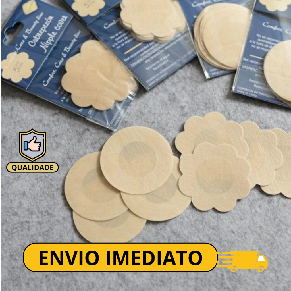Kit Protetor Tampa Bico Seios Adesivo Protetor Mamilo Aureola Peitos Invisível Lindo O Melhor Top