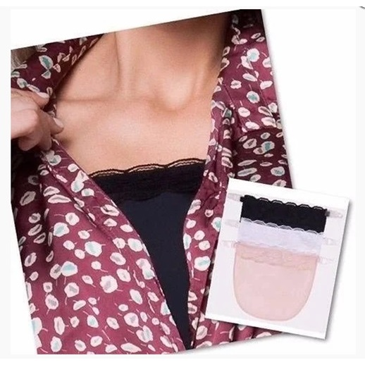 Tapa Decote – Kit Faixa de Renda Com 3 Unida