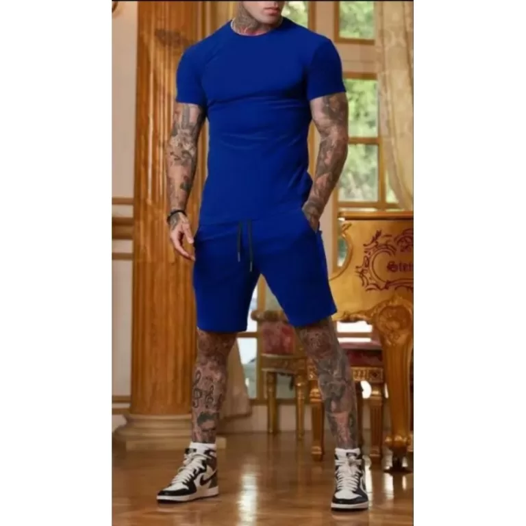 Conjunto Masculino Fortão, Camisa Bermuda Suede C