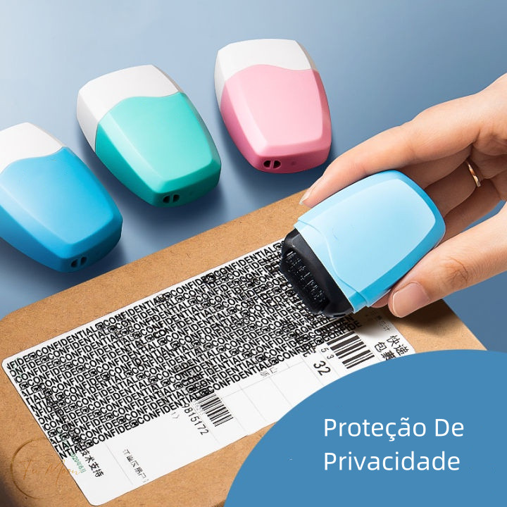 Carimbo Marca Texto De Proteção De Privacidade /