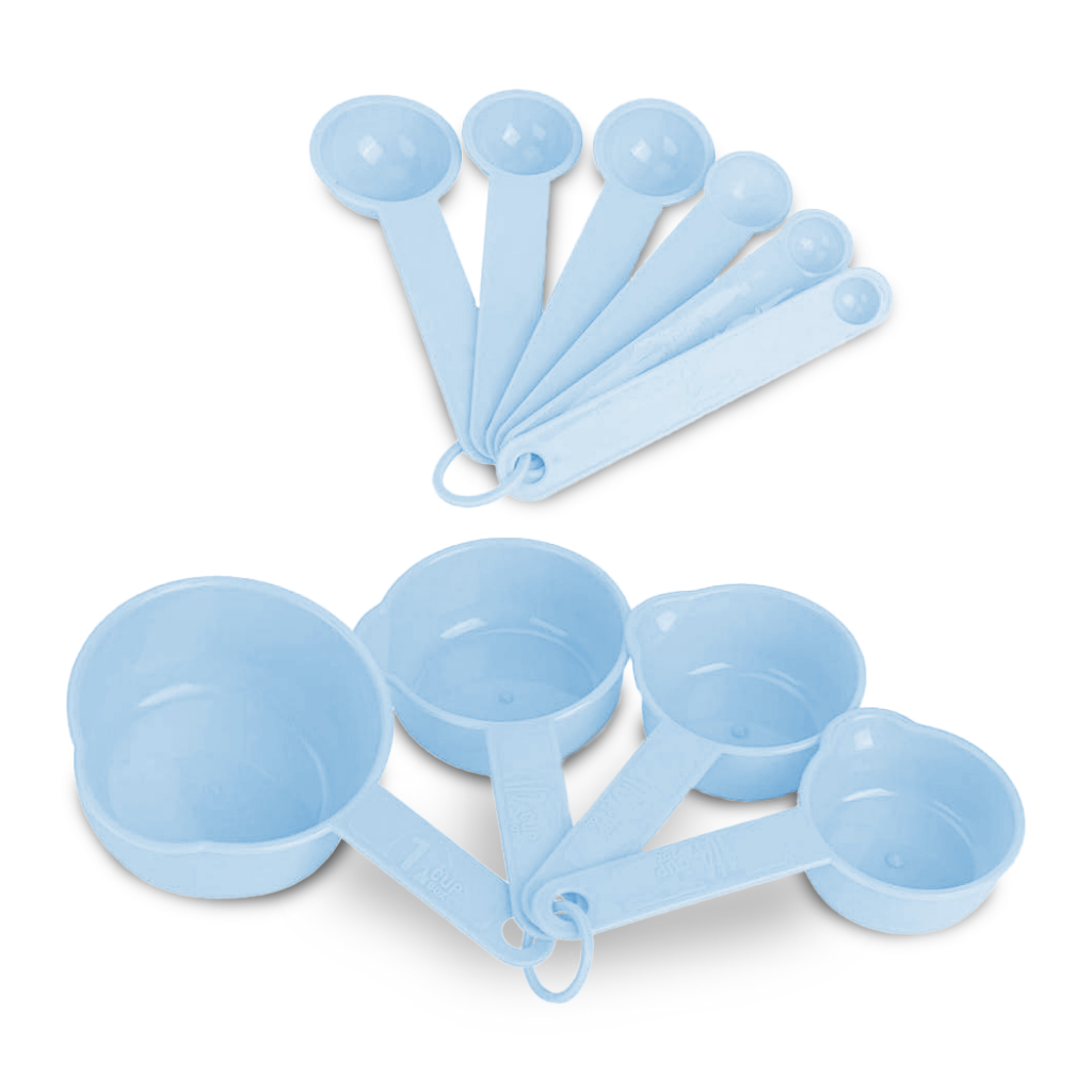 Kit 10 Peças Jogo De Medidores Em Plástico Medidas Em Relevo