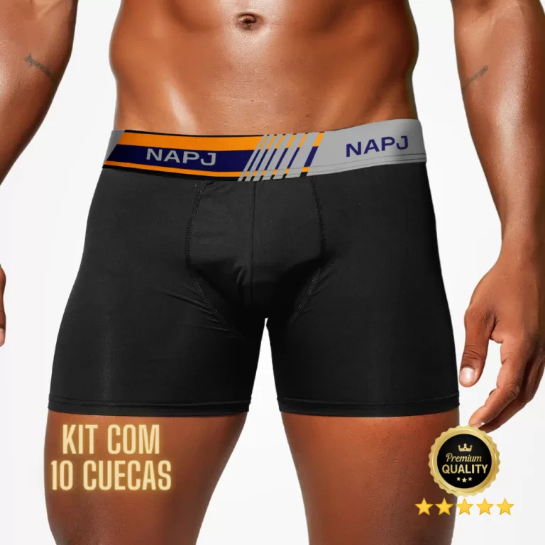 Kit 8 cuecas boxer masculino Microfibra Confortáv