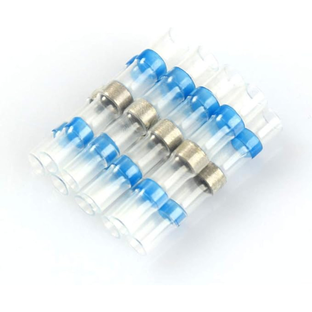 Conector Termo Retrátil com Estanho Central 1,5-2,5mm 100Pçs