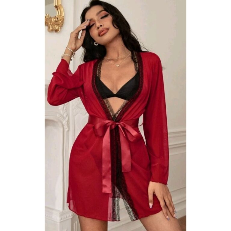 Robe Feminino Curto Sensual Tule Renda